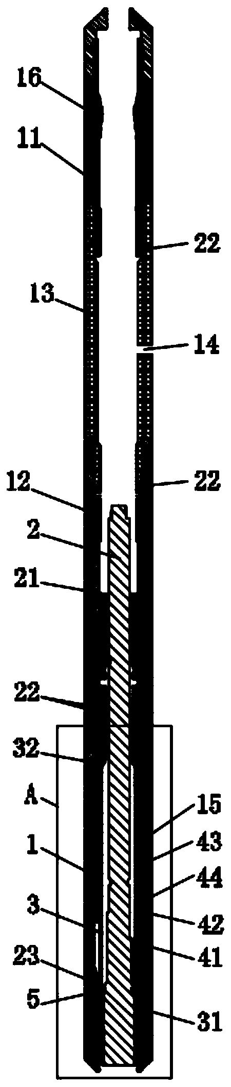 Fidelity coring device experimental device and method based on multi-section temperature control feedback