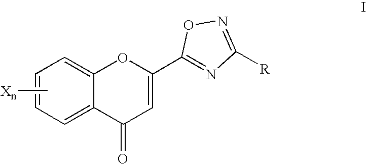 2-oxadiazolechromone derivatives