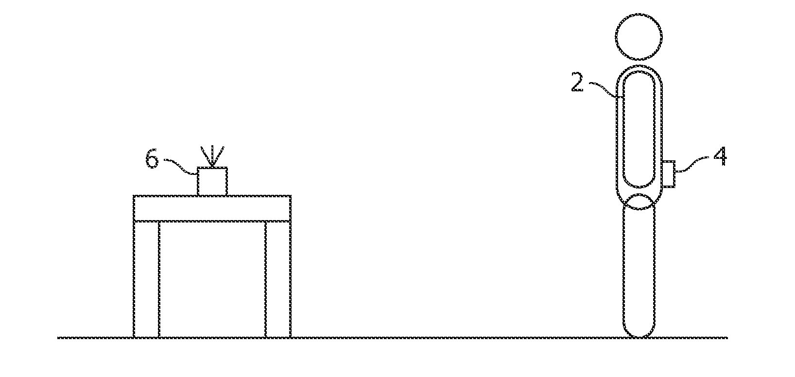 Displacement measurement in a fall detection system