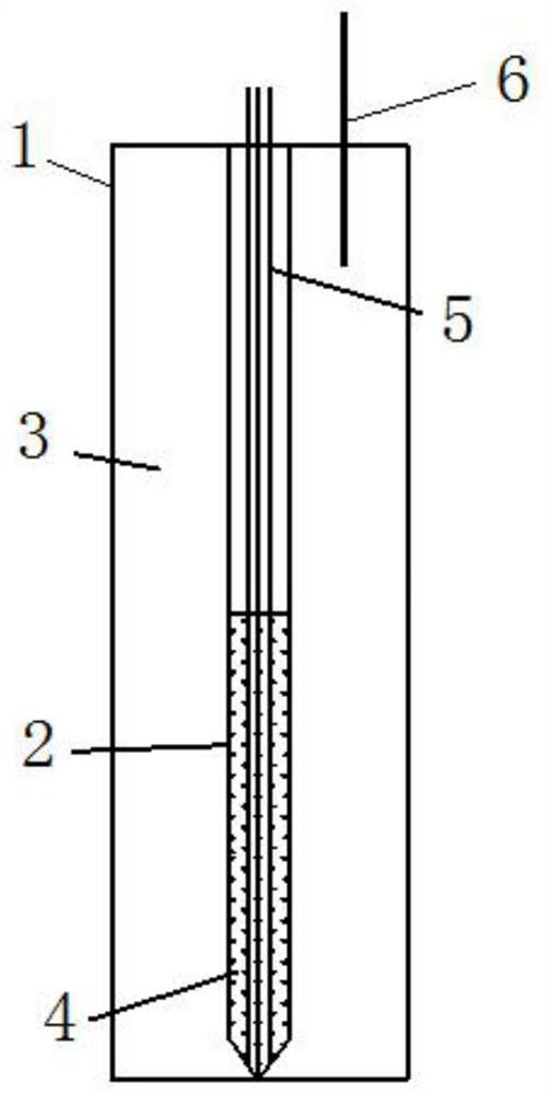 A post-grouting reinforced cfg pile preparation method for anti-breaking pile head