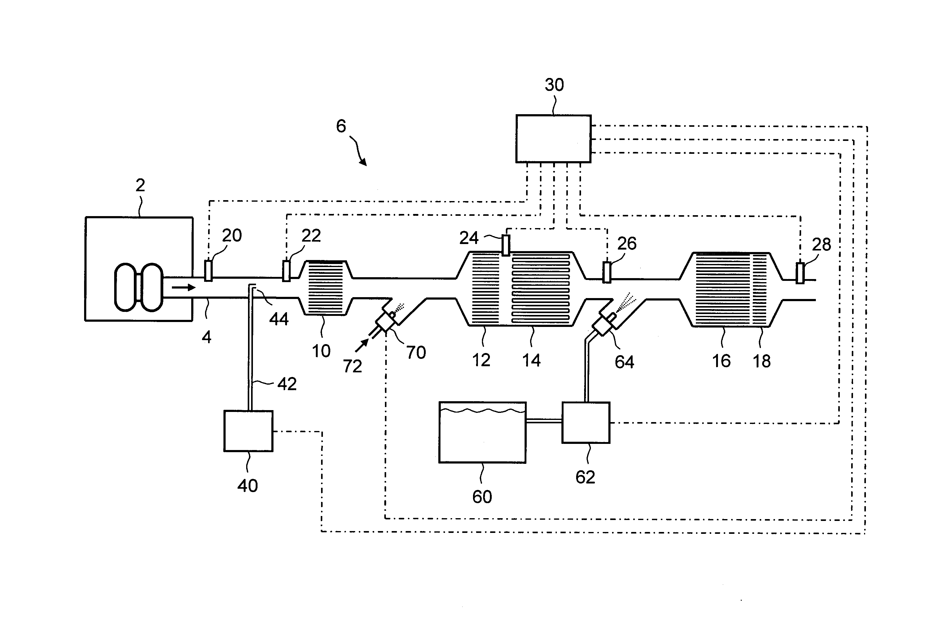 Exhaust aftertreatment system and method for operating the system