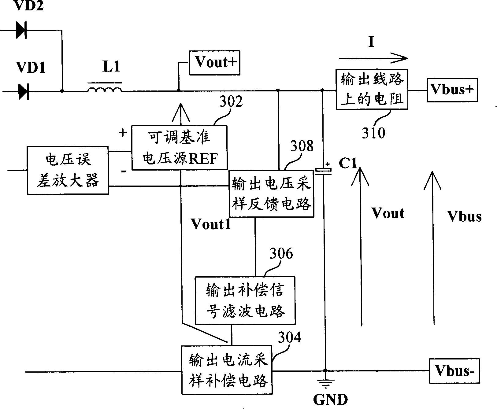 Device for improving power supply load regulation rate