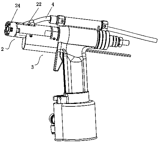 Automatic feeding device of rivet gun