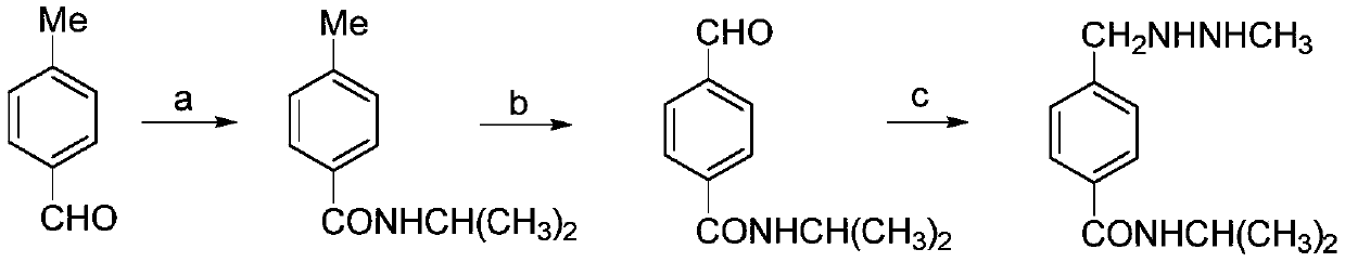 Synthetic method of procarbazine