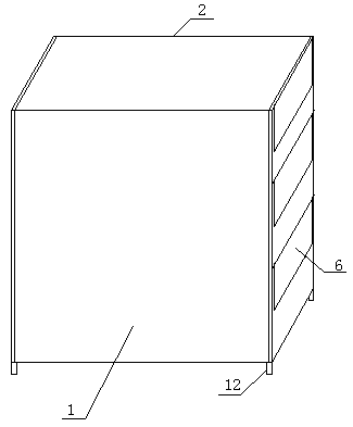 Ink box storage rack for printing