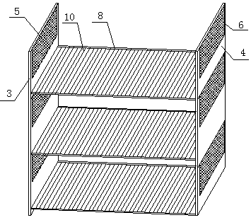 Ink box storage rack for printing