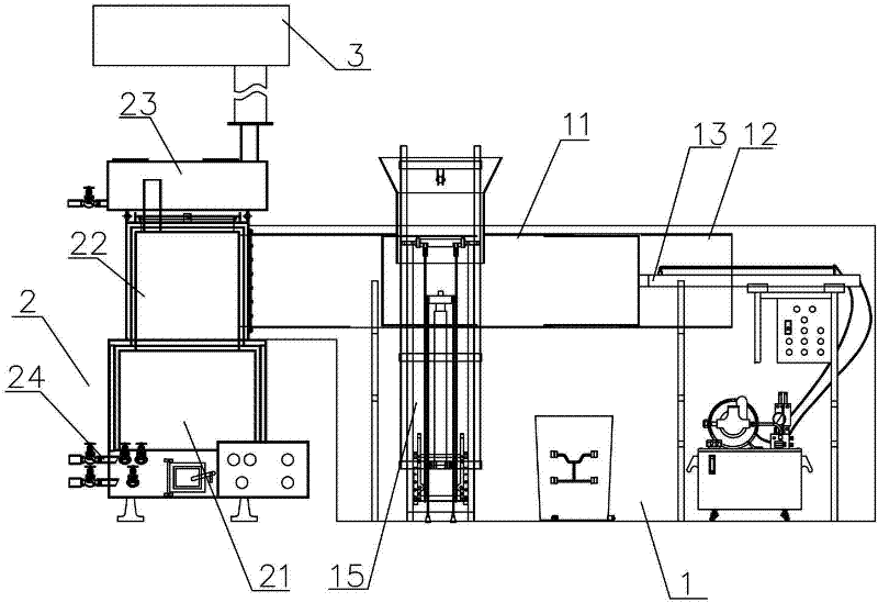 Automatic feeding heat energy garbage treatment machine