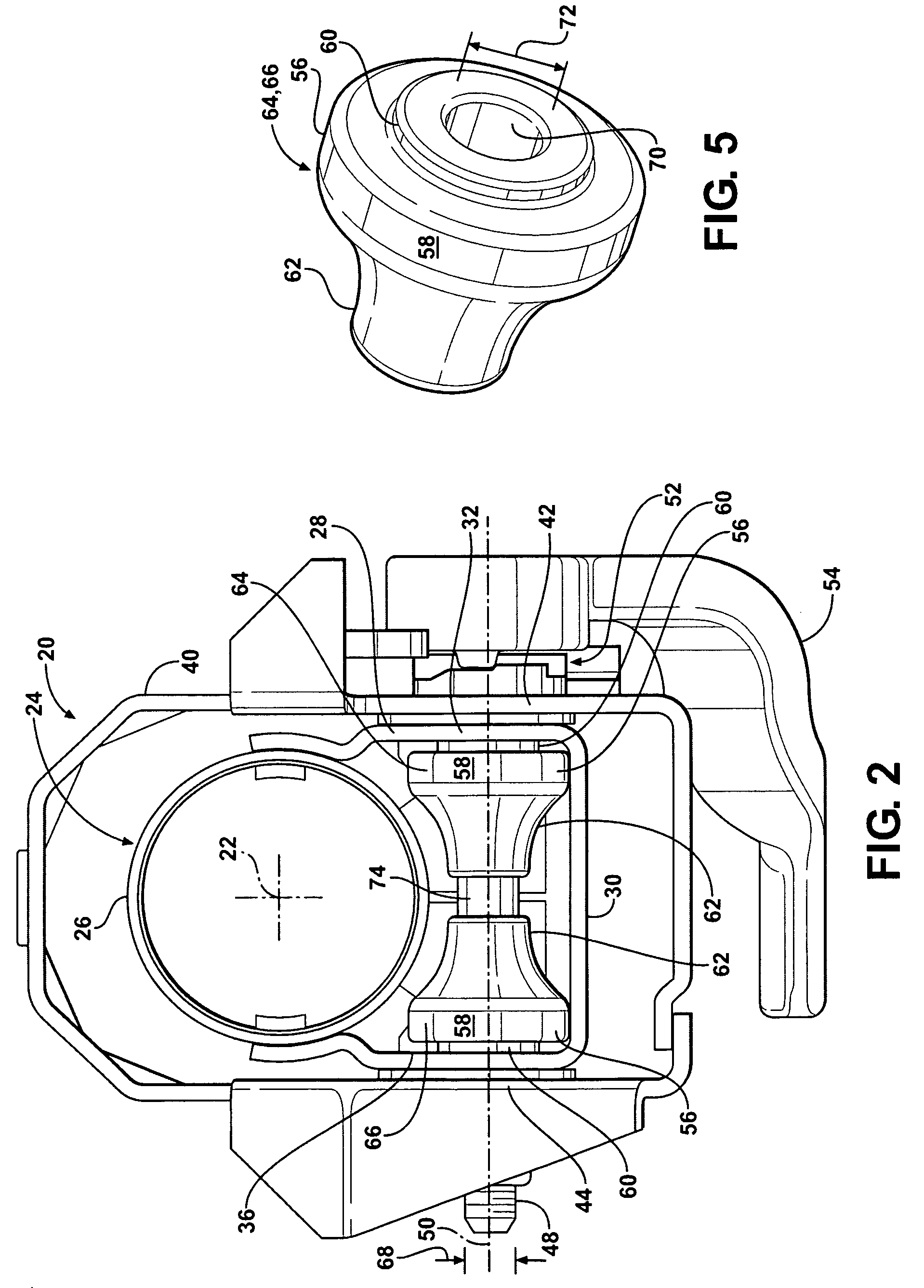 Steering column assembly having rollers to reduce friction during column collapse