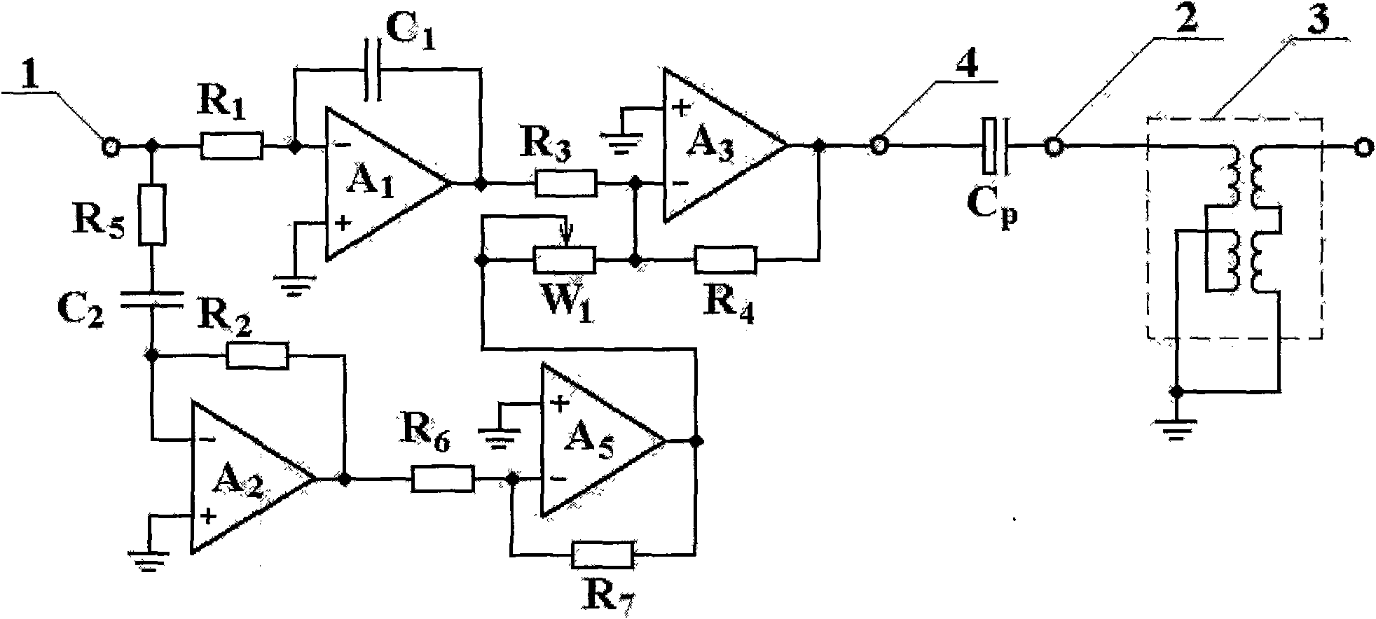Exciting circuit of flux gate sensor