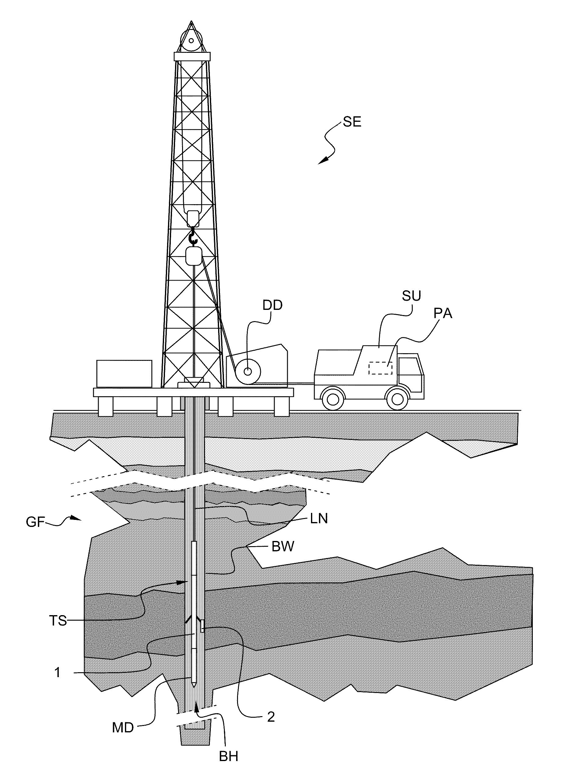 Tool for electrical investigation of a borehole