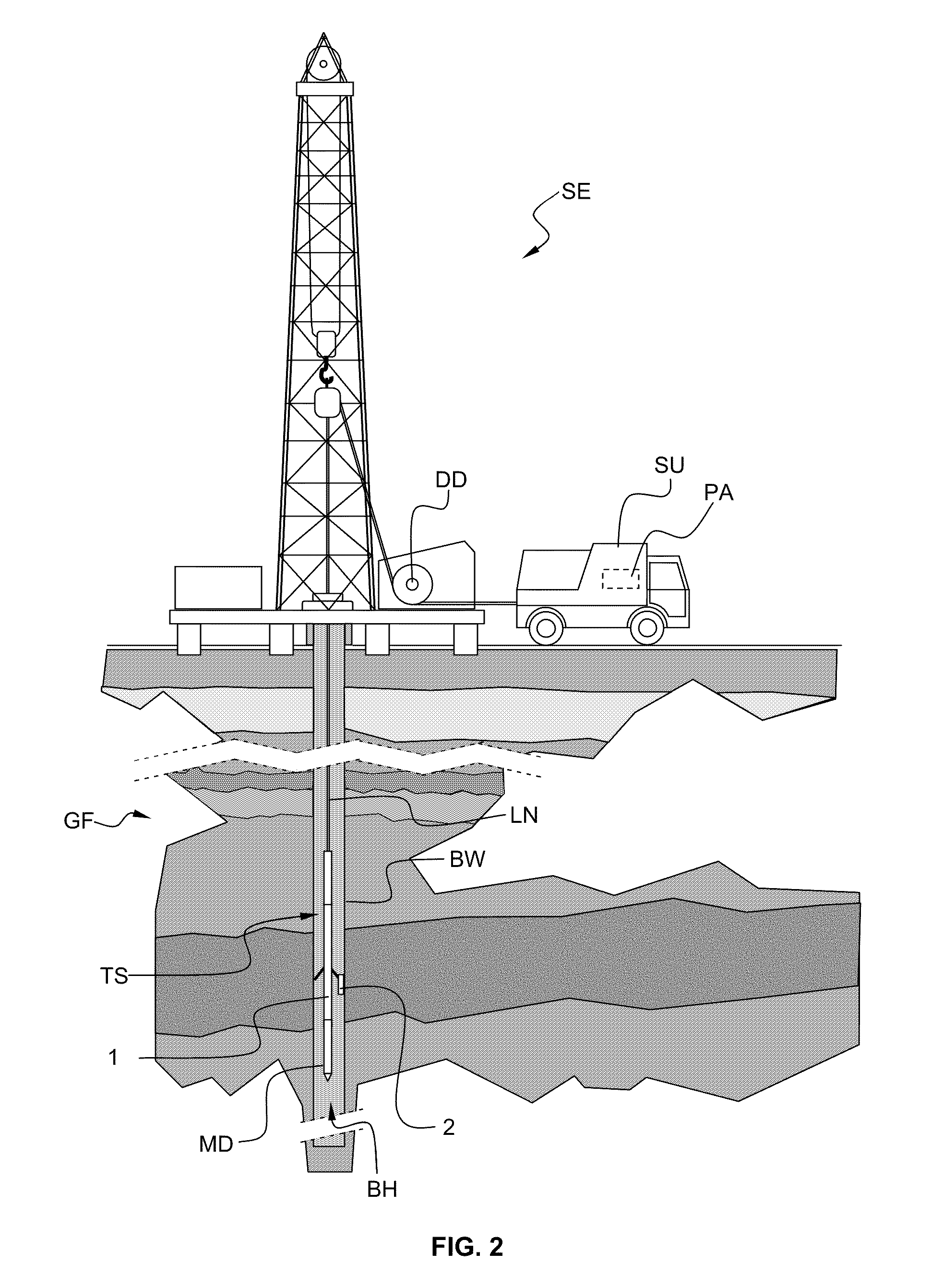 Tool for electrical investigation of a borehole