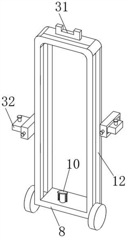 Wheat lodging resisting device in wheat field