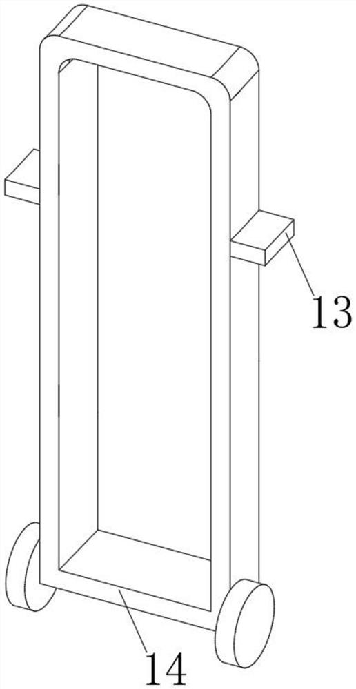 Wheat lodging resisting device in wheat field