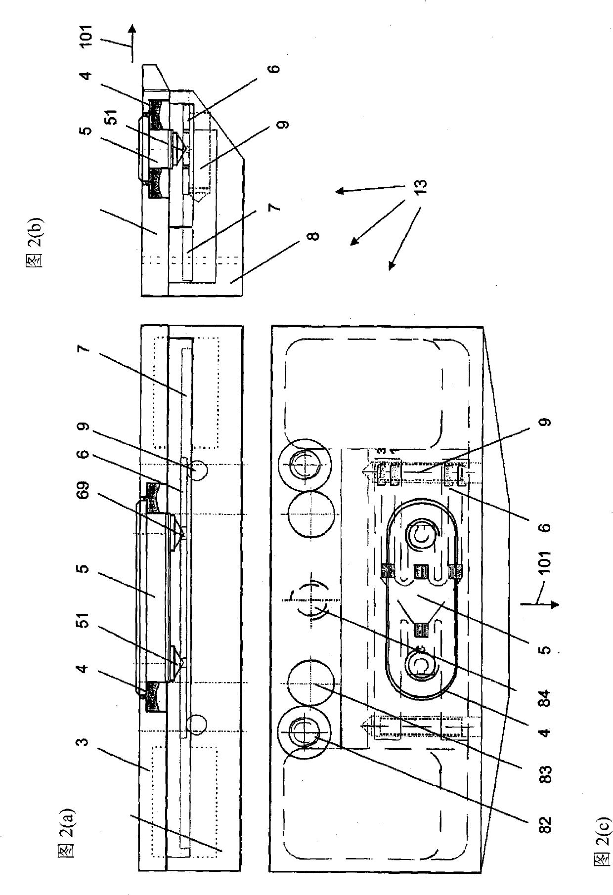 Device for measuring mass of movable fiber band