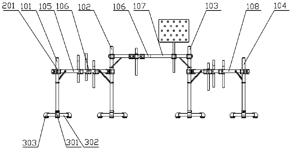 Rapid unfolding type foldable drum set support and use method thereof