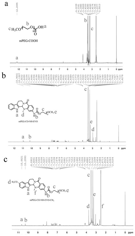 Aminoevodiamine polymer micelle and its preparation method and application