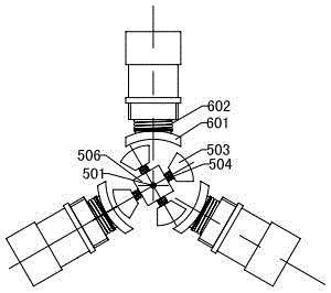 PVC-O (oriented polyvinyl chloride) pipe magnetic suction controlled radial stretching device and processing method thereof