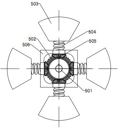 PVC-O (oriented polyvinyl chloride) pipe magnetic suction controlled radial stretching device and processing method thereof