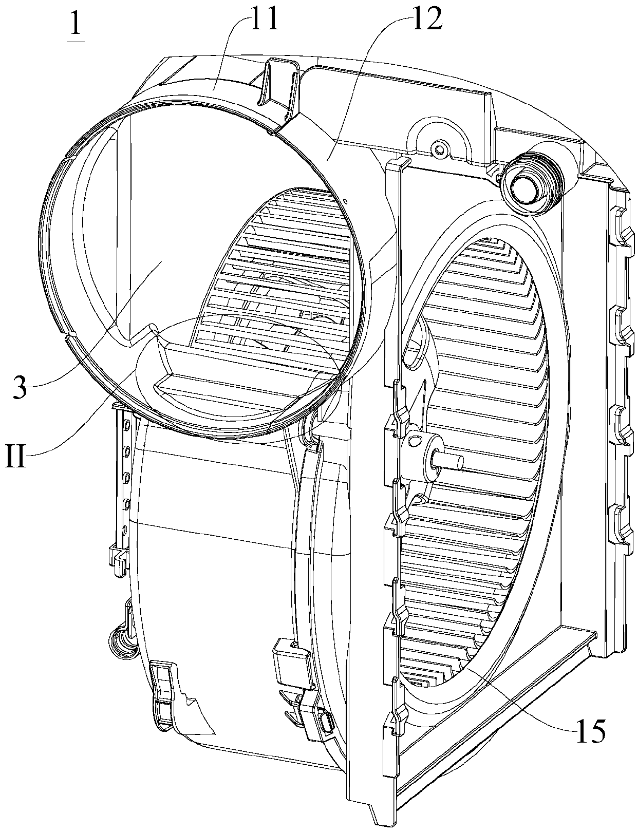 Air duct structure and air conditioner