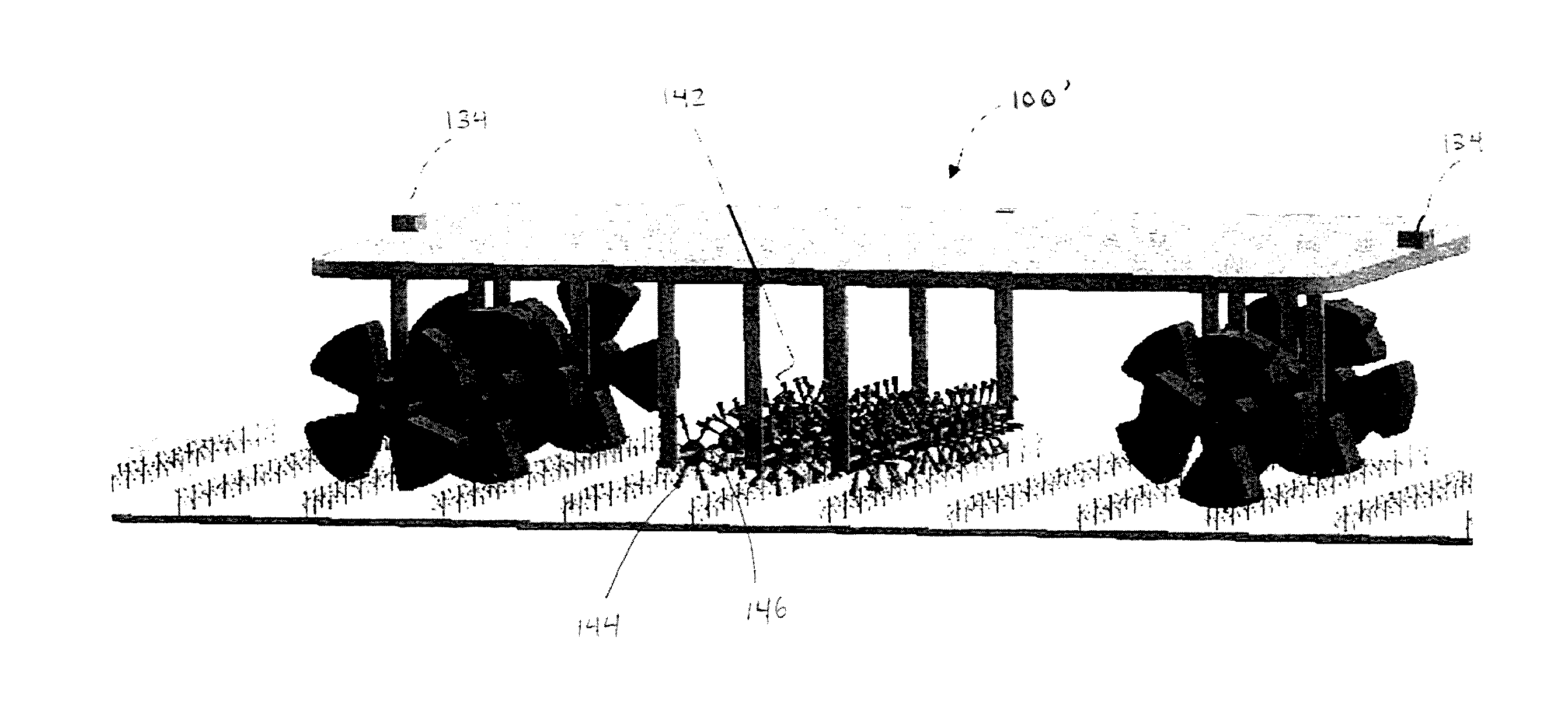 Robotic platform and method for operating perpendicular to crop rows on agricultural fields