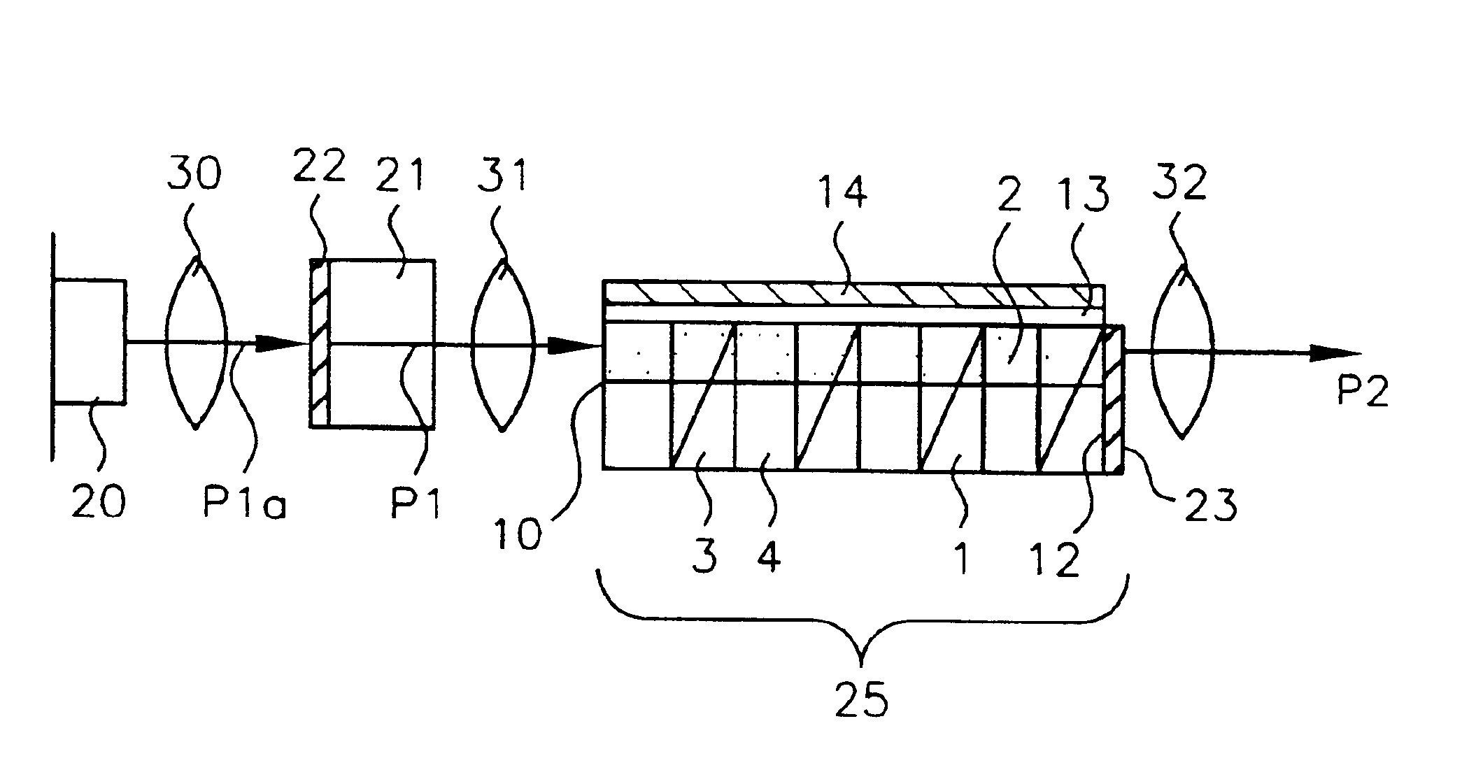 Optical device, laser beam source, laser apparatus and method of producing optical device