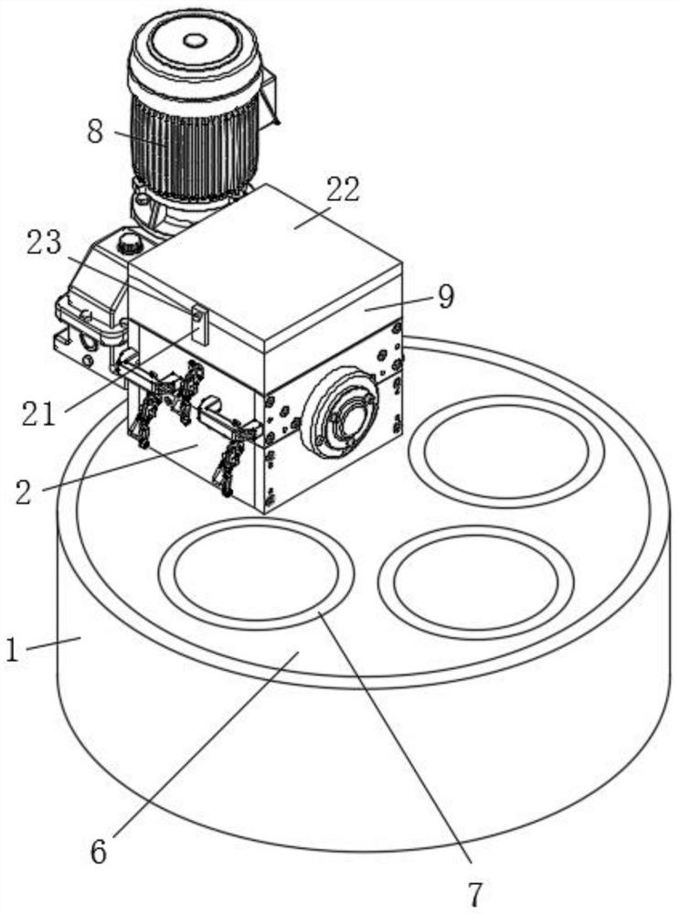 An extraction device and method for extracting heavy metals from lead-zinc tailings