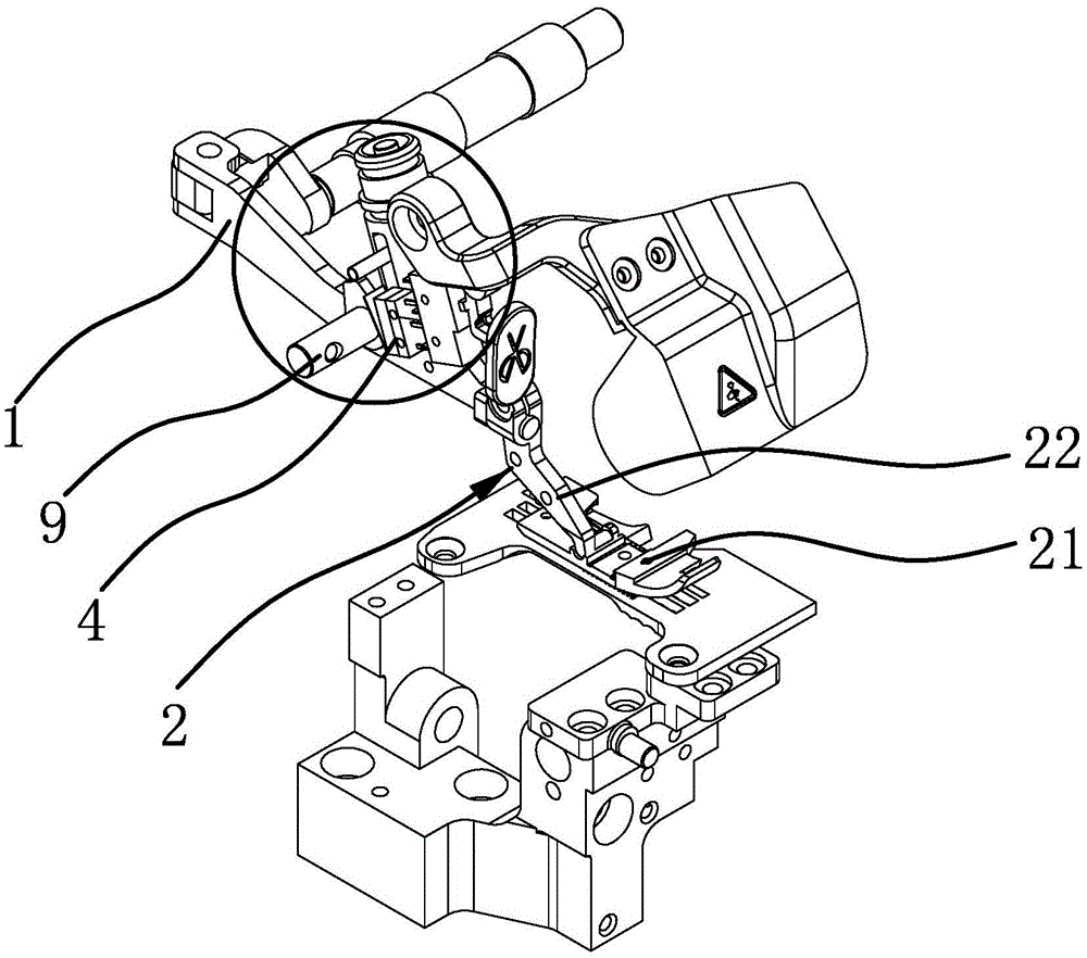 Presser foot safety switch of sewing machine