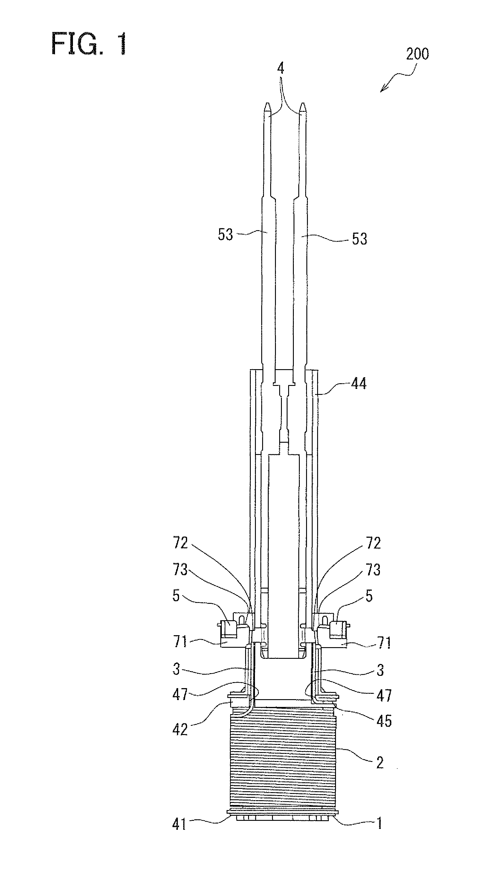 Terminal structure of coil device