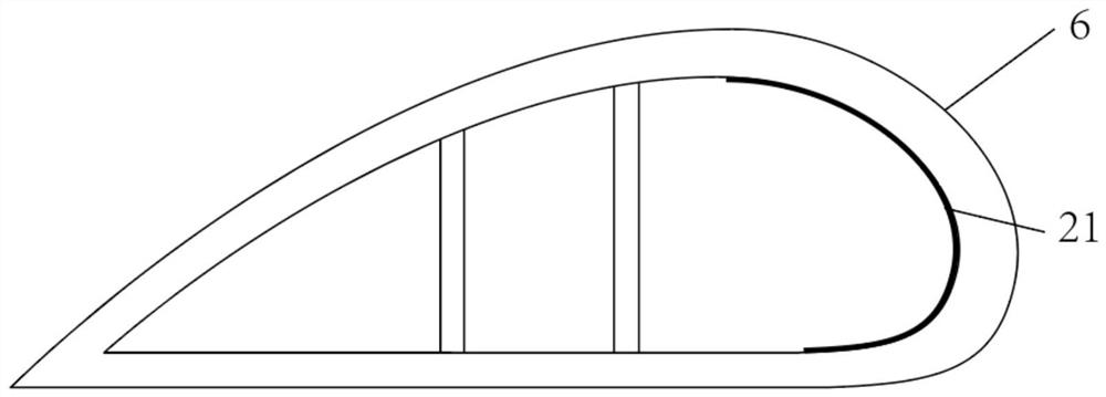 Wind driven generator blade deicing device capable of realizing automatic temperature control