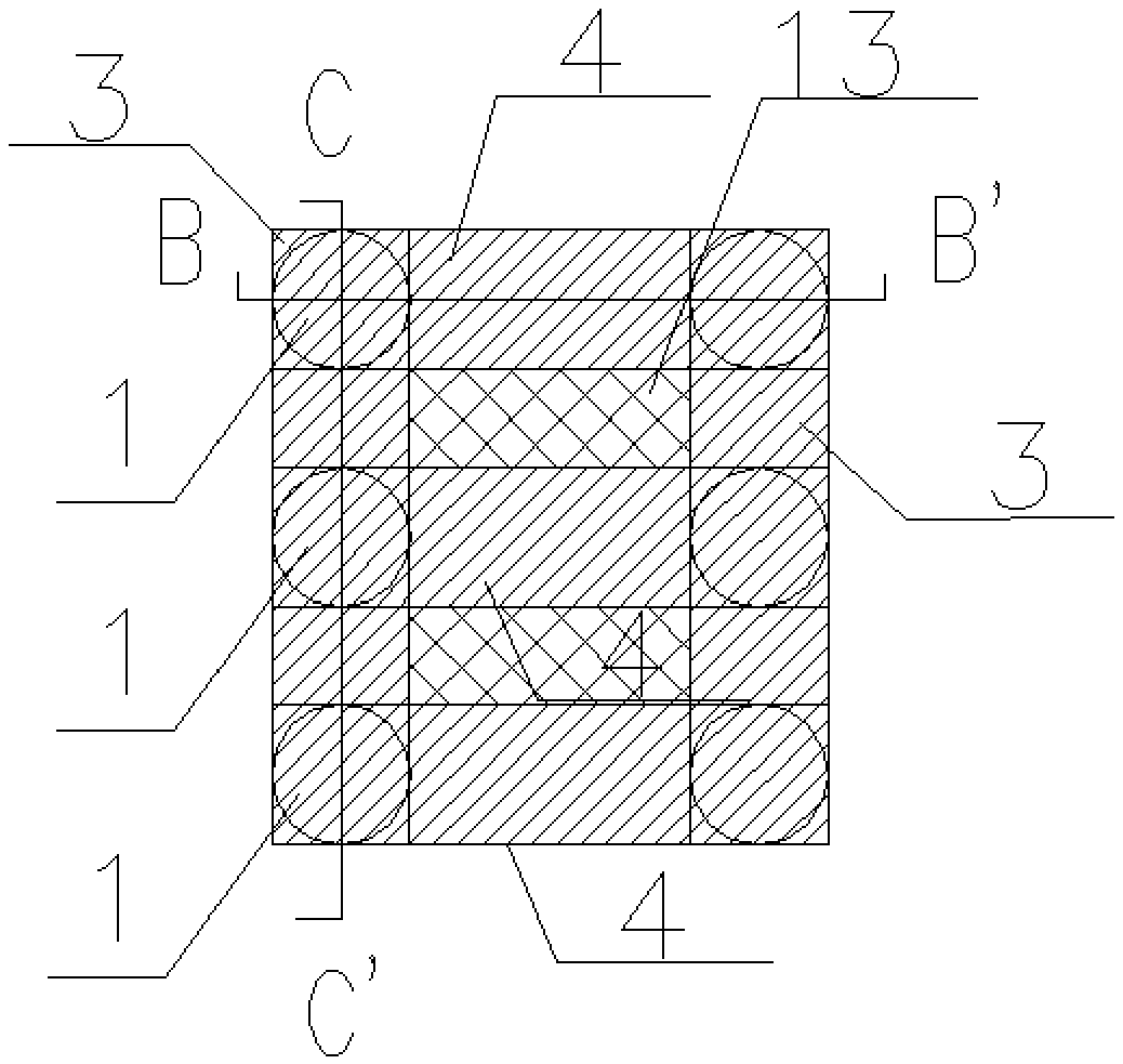 A foundation pit support system and its construction method