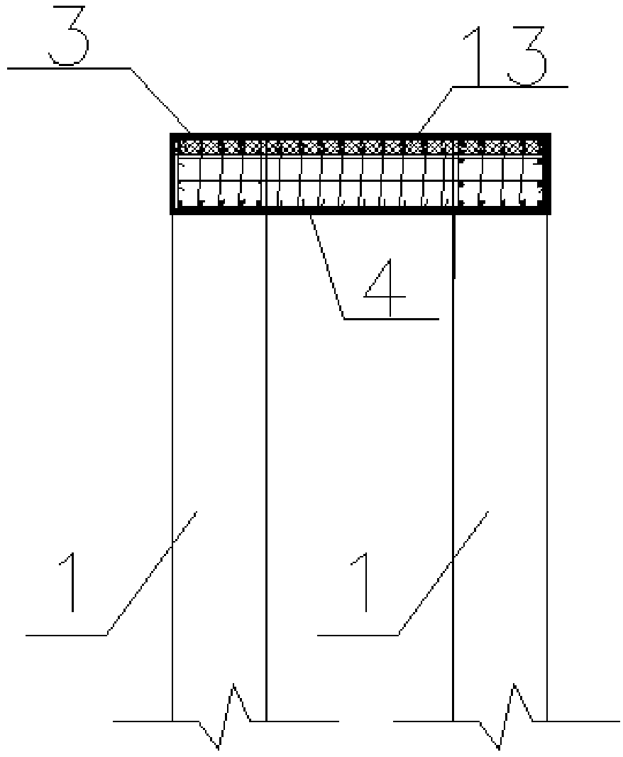 A foundation pit support system and its construction method