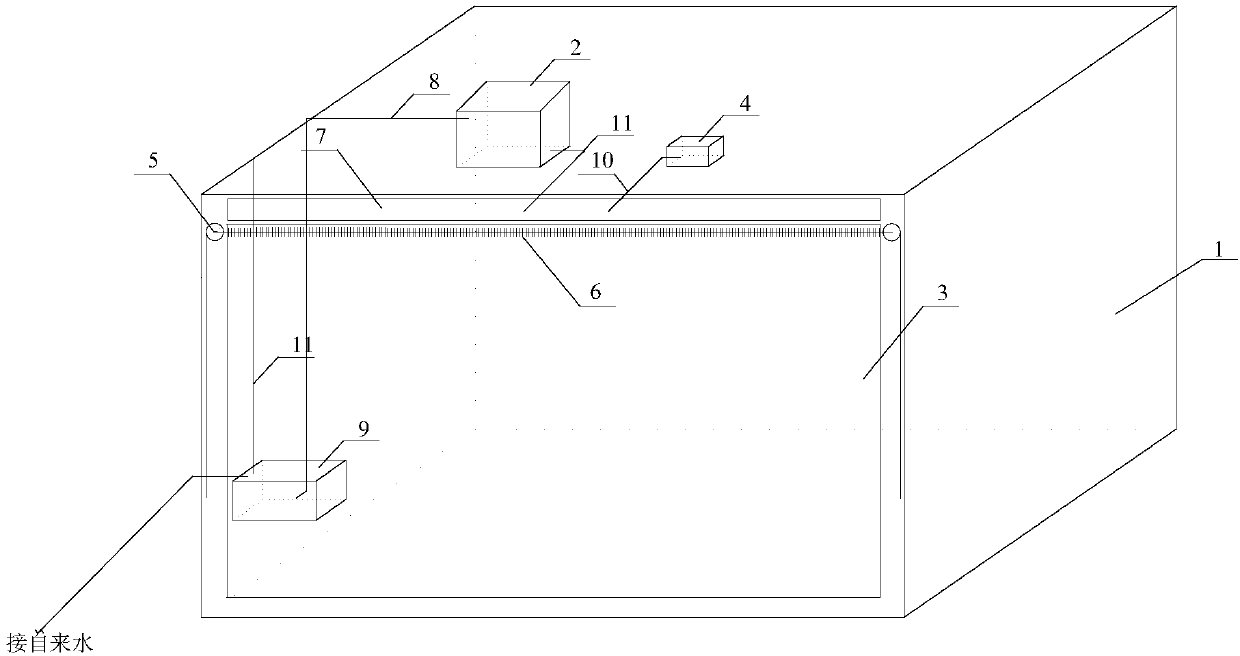 Cleaning system of house floor-to-ceiling windows based on sponge city concept