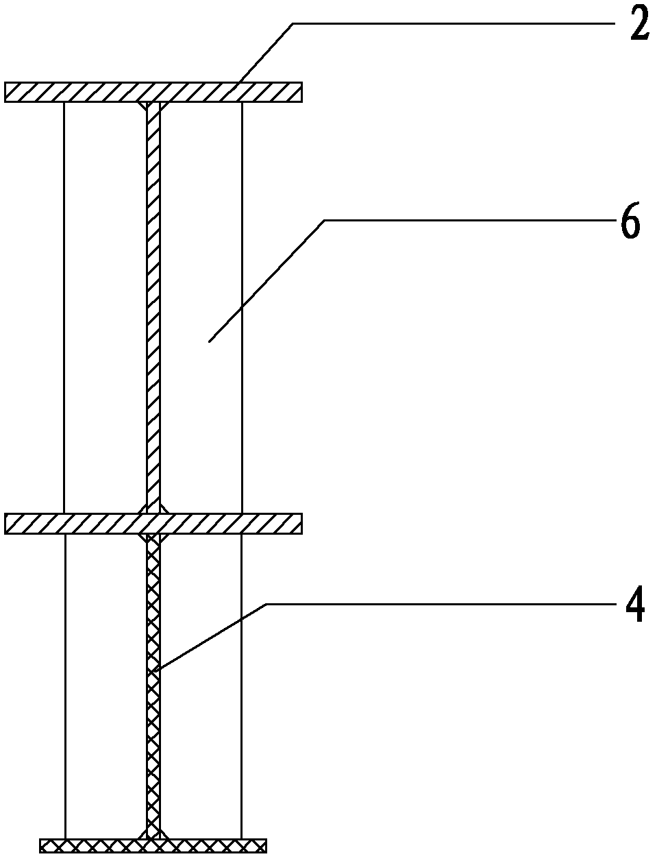 Cave mouth structure of steel-plate shear wall