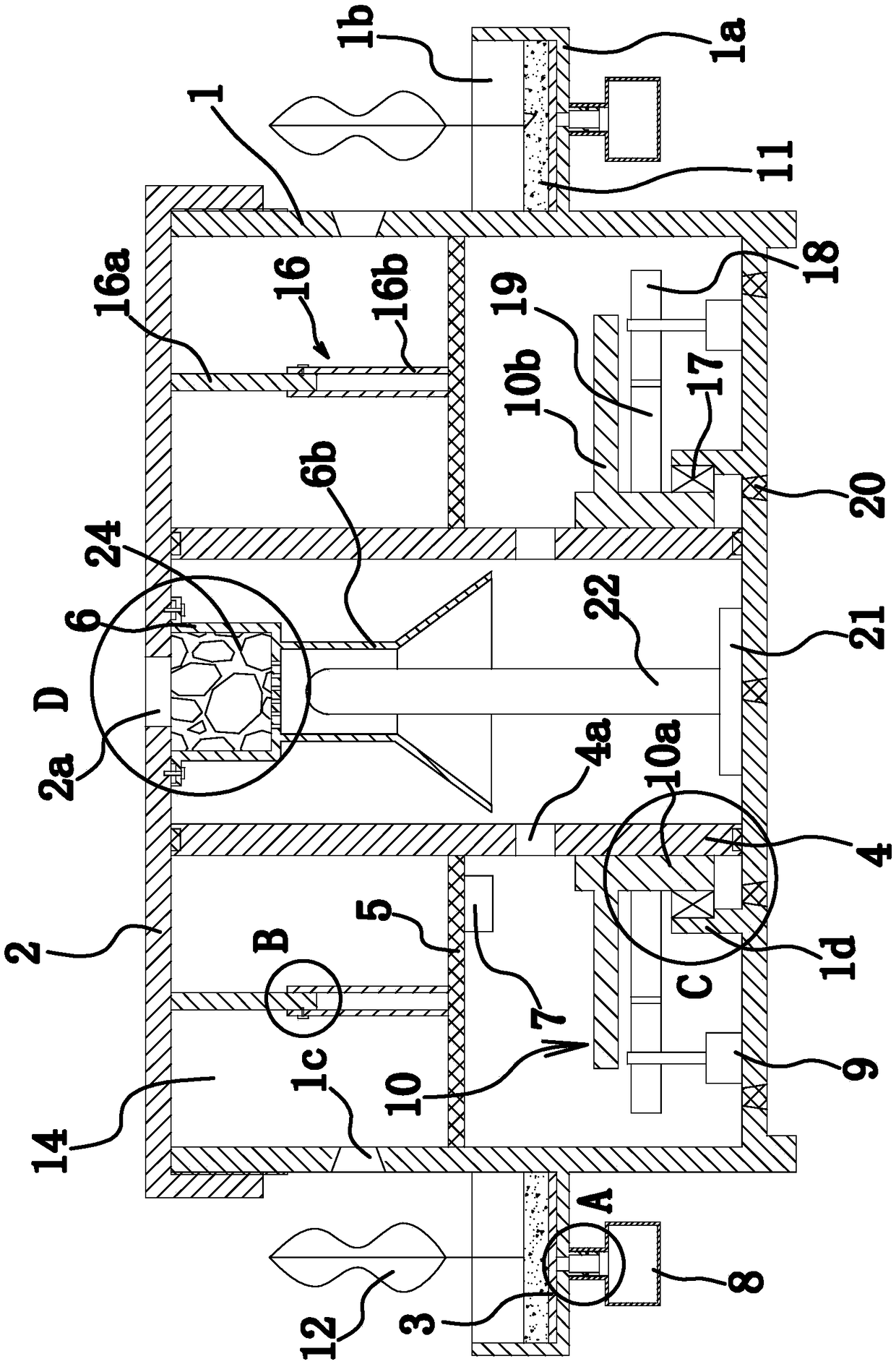 Air guiding mechanism of air purifier