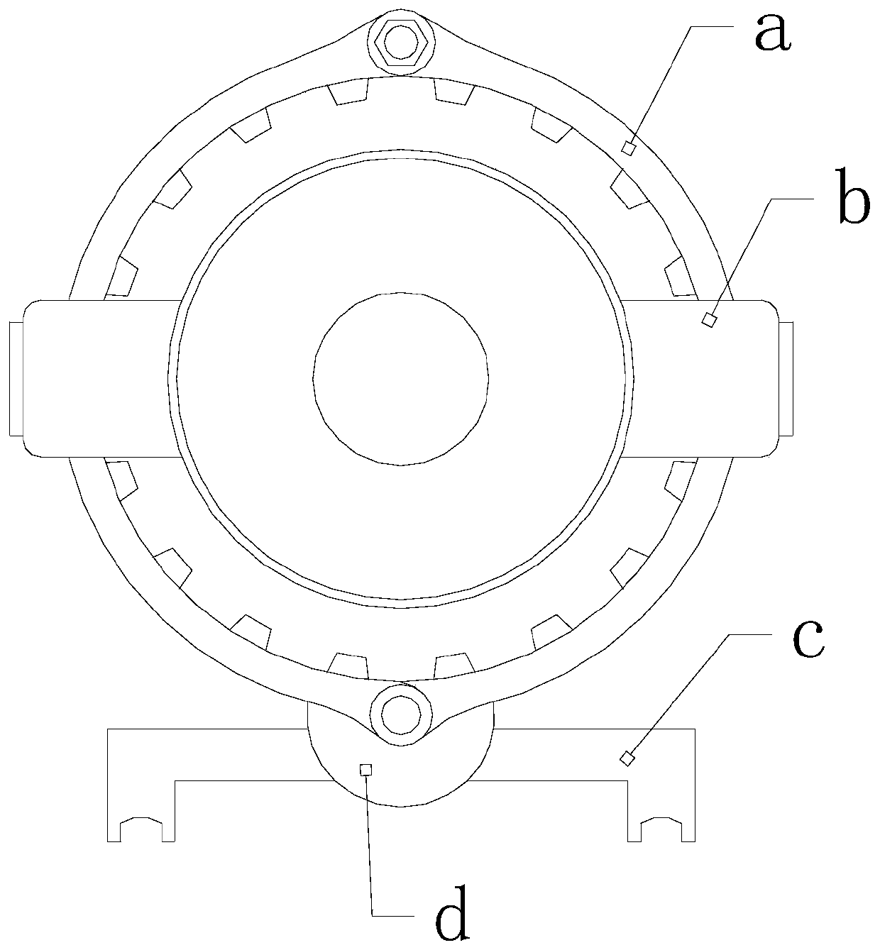 PVC pipe thread wire drawing device with inner and outer clamping functions