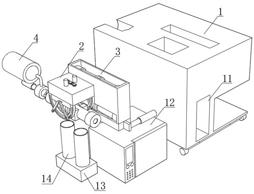 Benzene volatile organic component efficient detection device and detection method