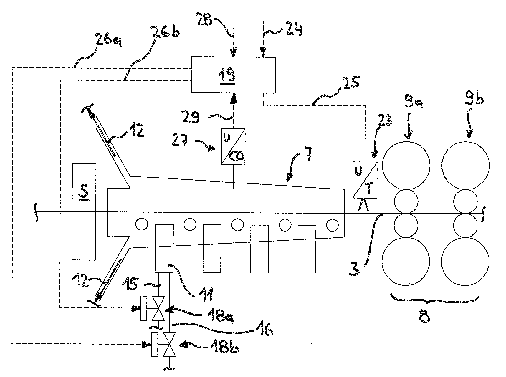 Method and device for pretreating a rolled piece before hot rolling