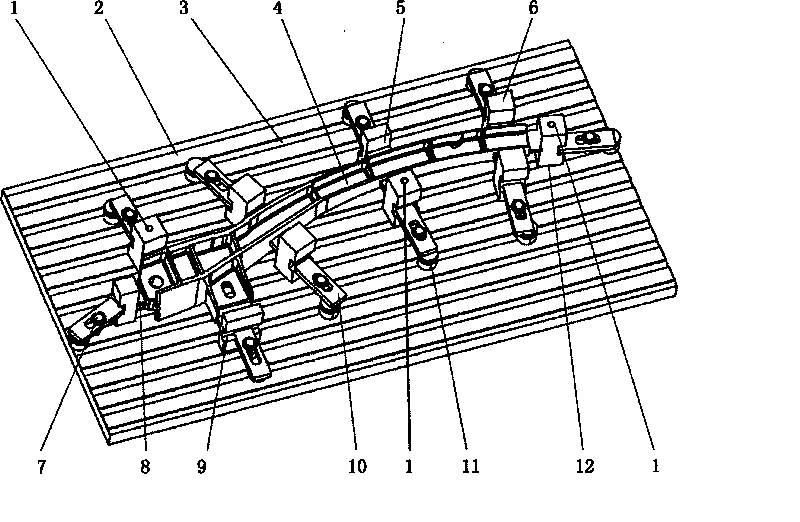 Numerical control machining method based on rigid construction parts and clamping fixture for numerical control machining