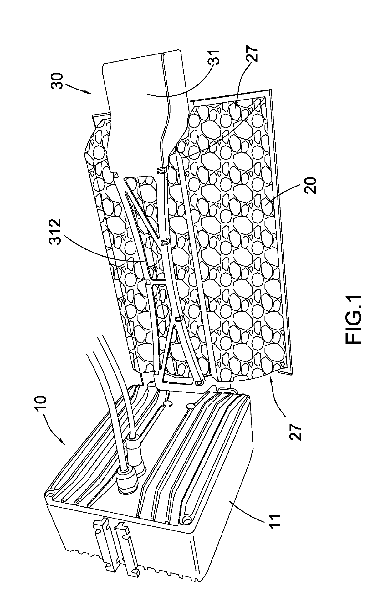 Lighting system with ceramic socket arrangement