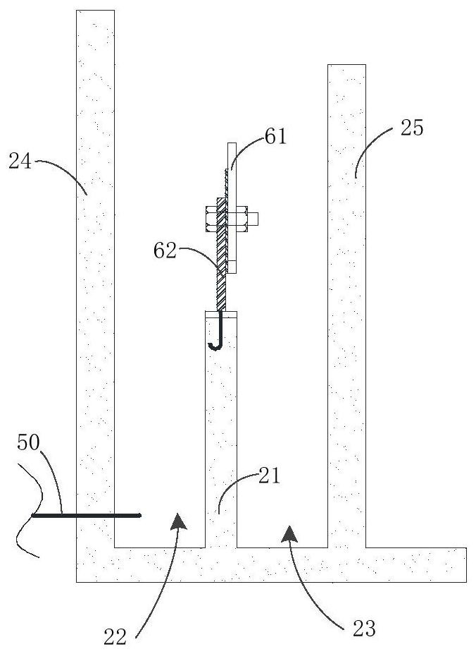 Vertical flow constructed wetland sewage treatment device and system