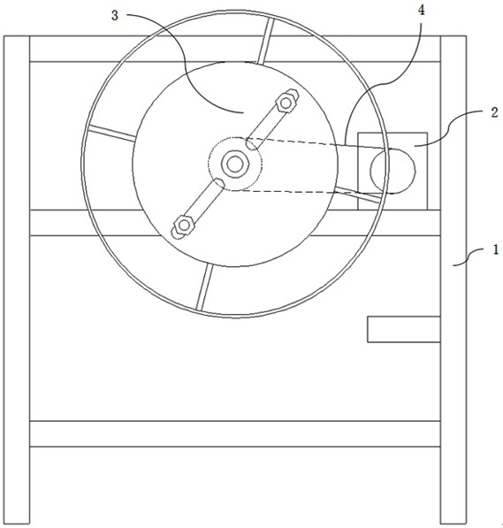 Grounding wire winding device