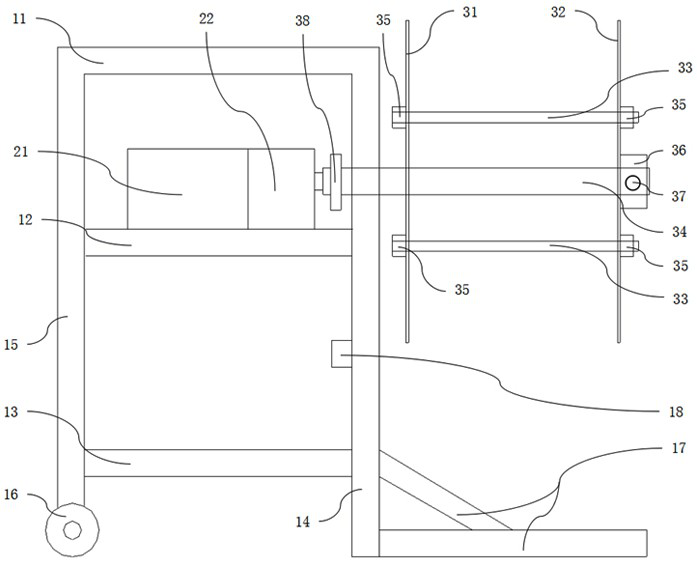 Grounding wire winding device