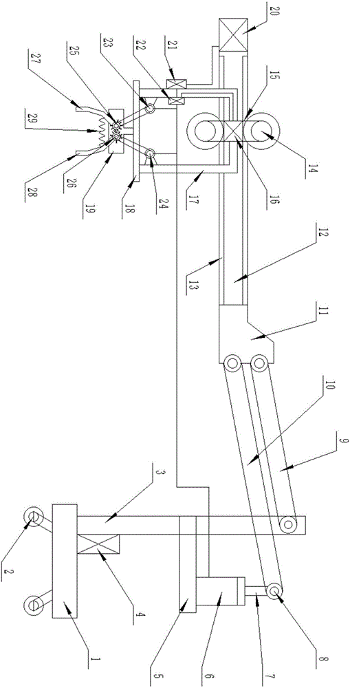 Ore separation process and device based on image recognition technique and mechanical arm