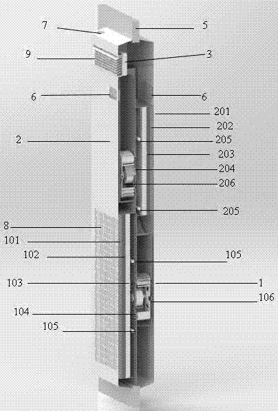 Door type device capable of purifying air and exchanging fresh air