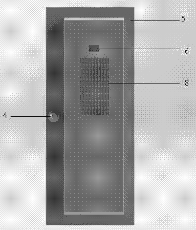 Door type device capable of purifying air and exchanging fresh air