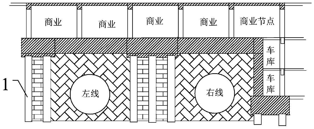 Reinforcing method for shallow covering shield tunnel based on soft ground