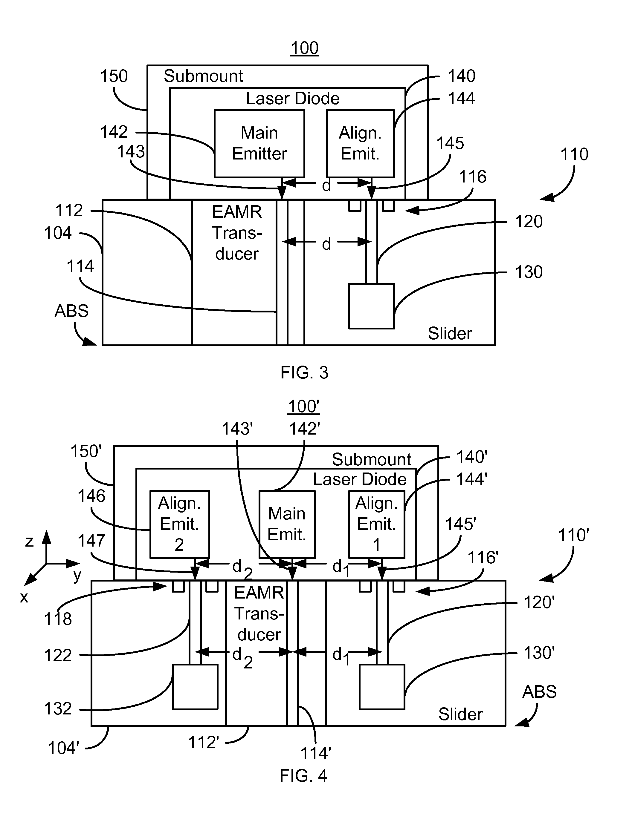 Method and system for optically coupling a laser with a transducer in an energy assisted magnetic recording disk drive
