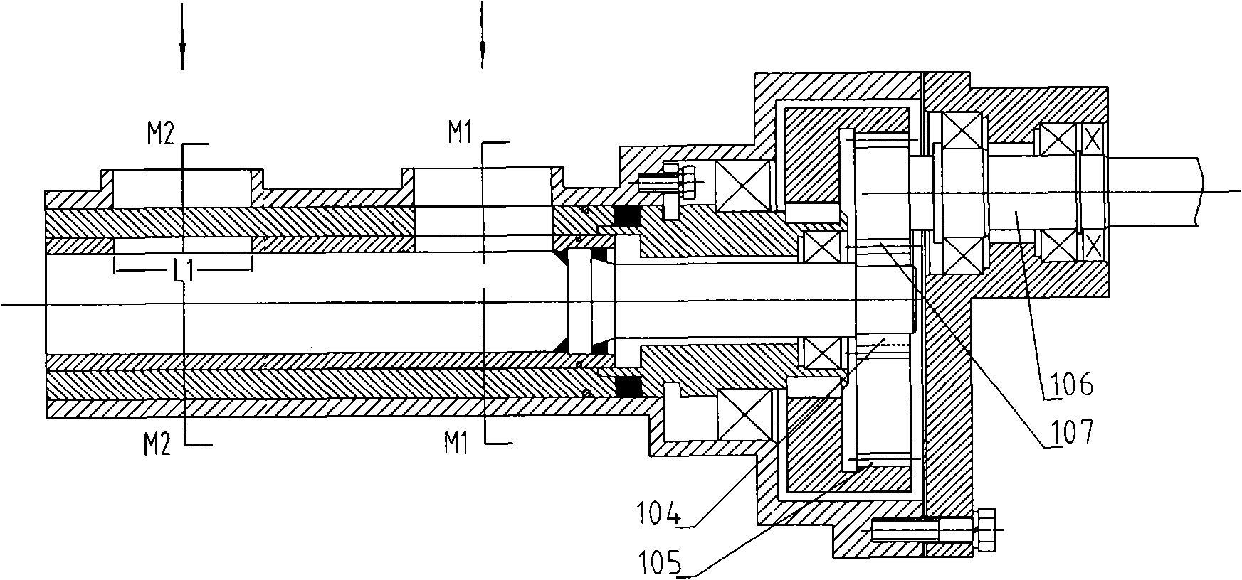 Air inlet sectioning device for internal combustion engine