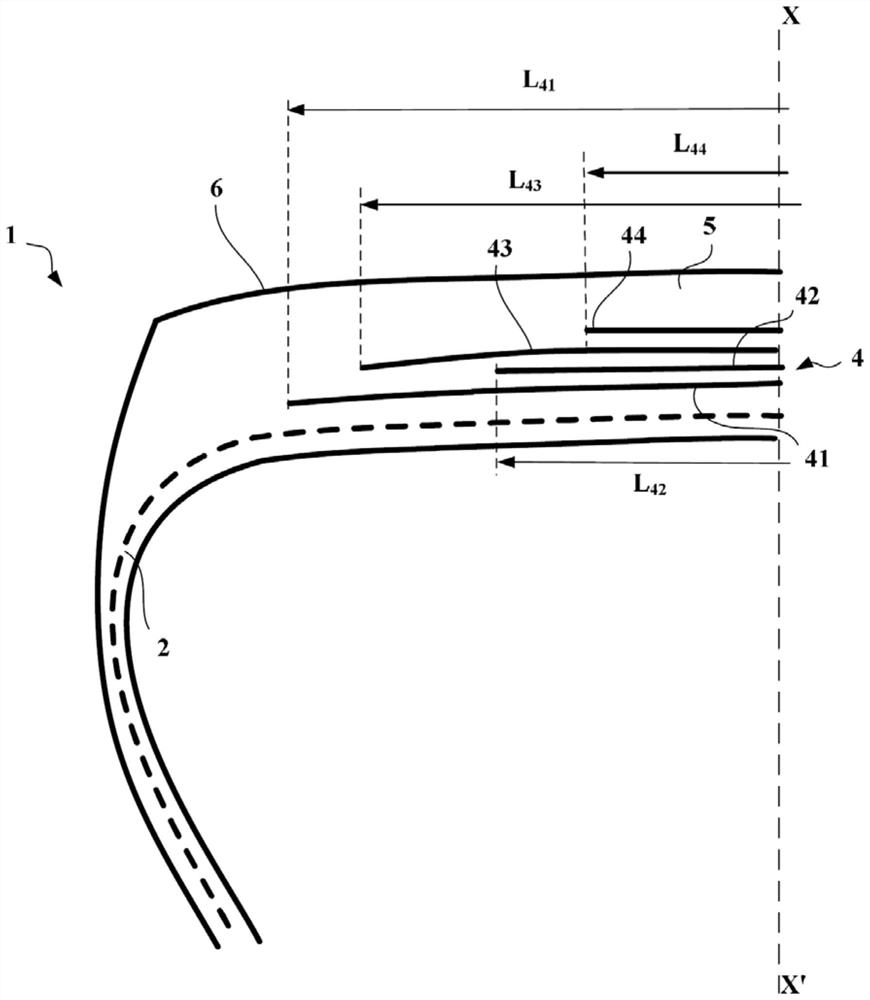 Tires with improved wear properties and improved rolling resistance