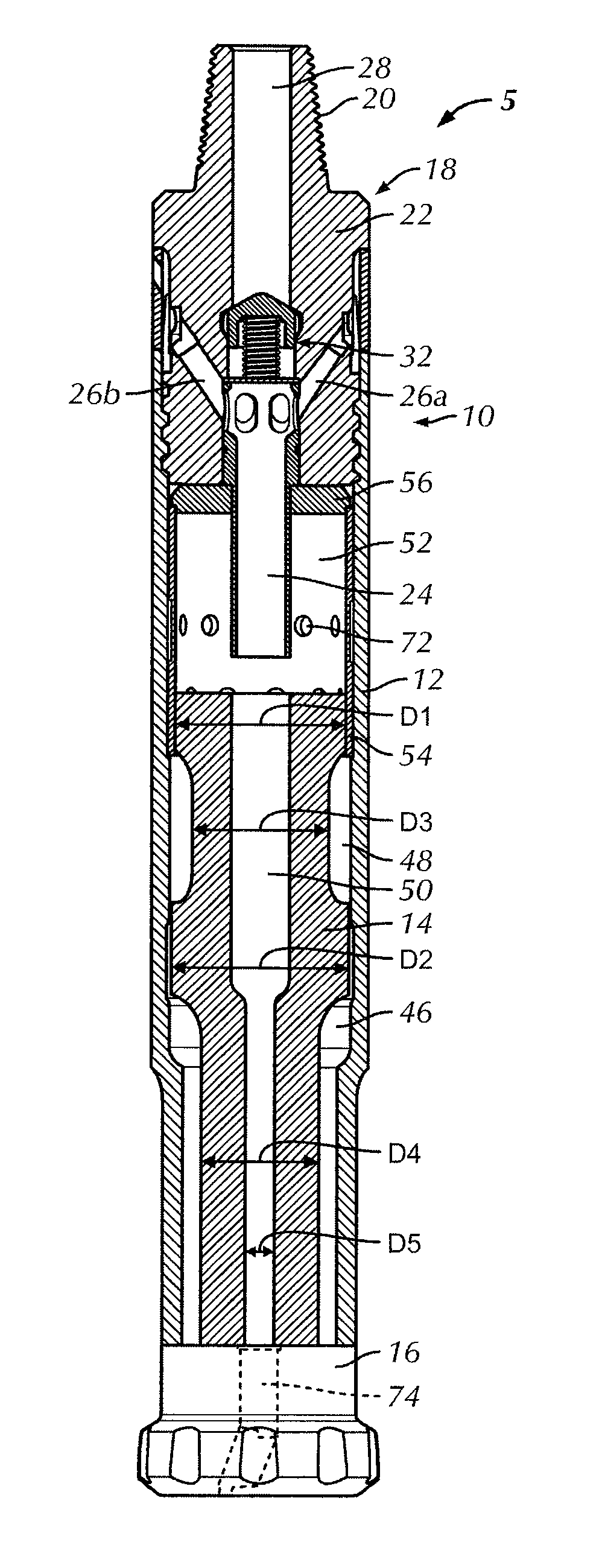 Down-the-hole drill reverse exhaust system